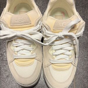 UGG Beige and White Casual Sneakers women 8.5